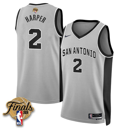 SAS 2026 NBA Western Conference Champions Vapor Jersey V2- Stitched