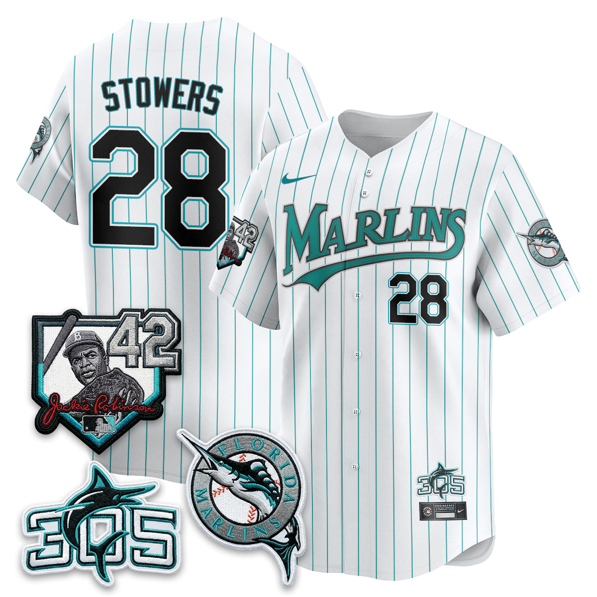 MIA 2026 Throwback Jackie Robinson New Era Vapor Limited Jersey - Stitched