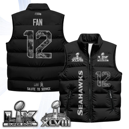 SEA 2026 Salute to Service Puffer Vest - Printed