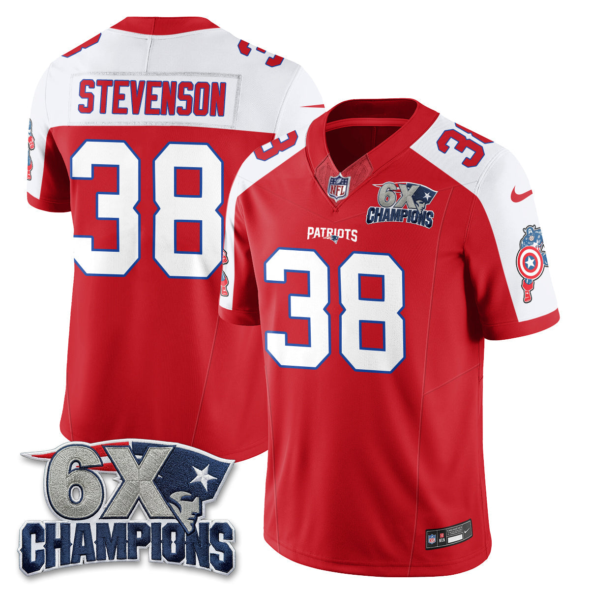 NE x Vibranium Shield Edition Vapor Jersey V2 - Stitched