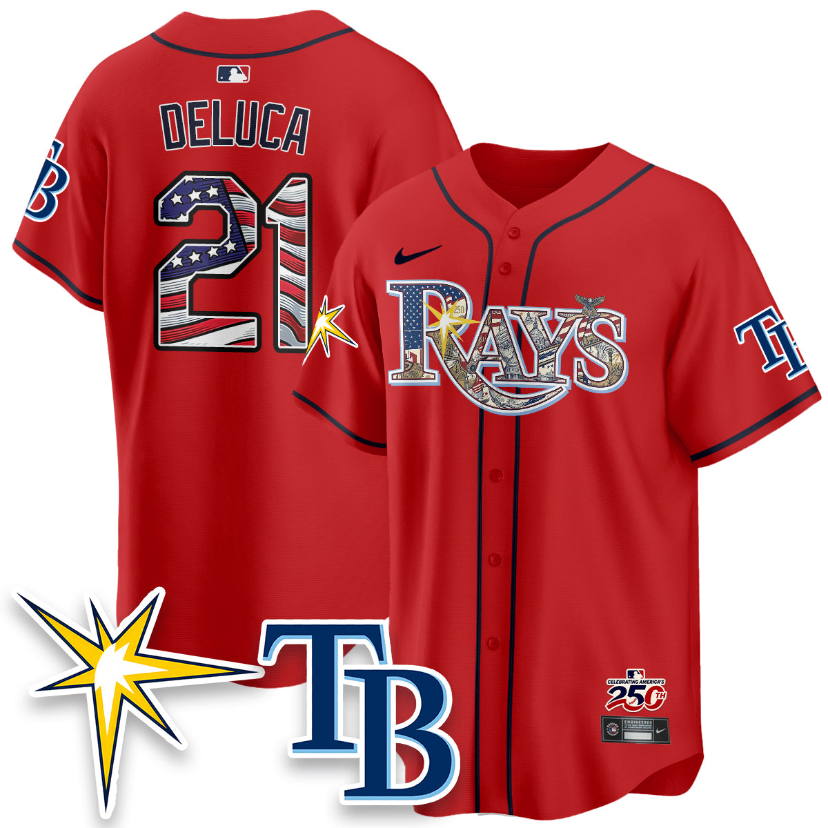 TB Independence Day USA 2026 Vapor Limited Jersey - Stitched