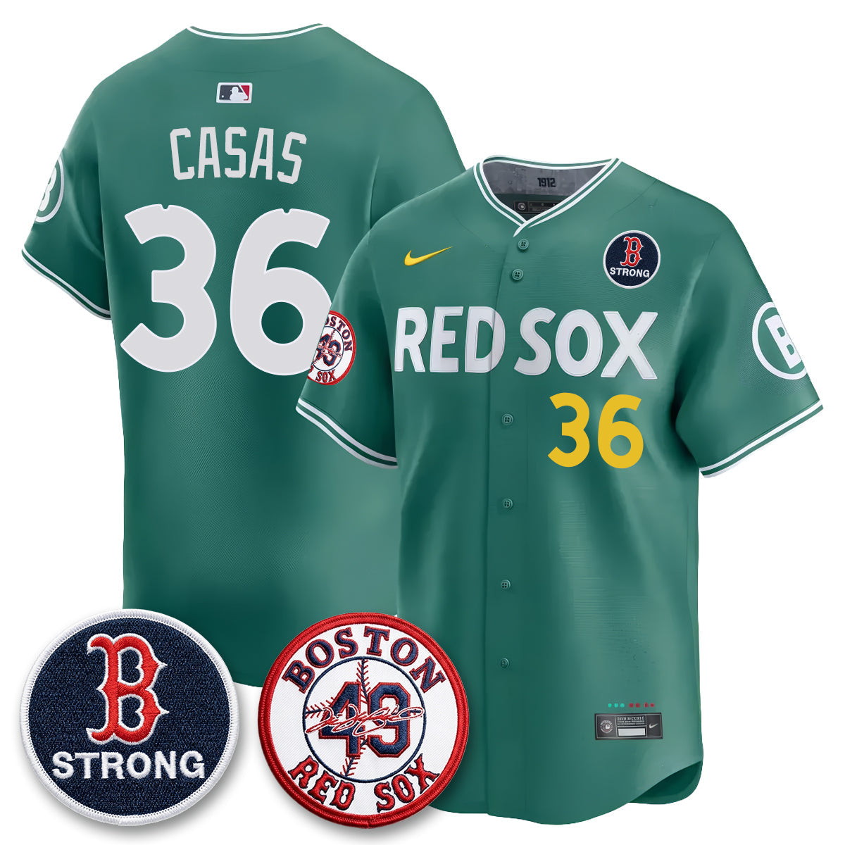 BOS Tim Wakefield Memorial Patch Vaper Premier Limited Jersey - Stitched V2
