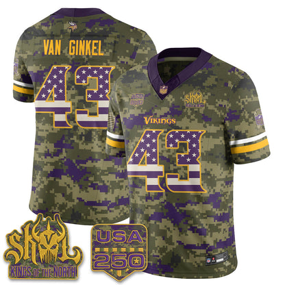 MIN 2026 Salute to Service Edition Vapor Jersey - Stitched