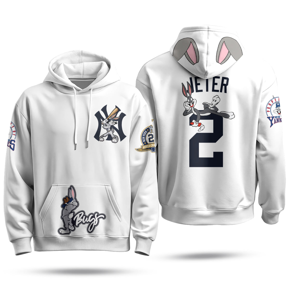 NYY Bunny Vapor Limited Hoodie - Printed