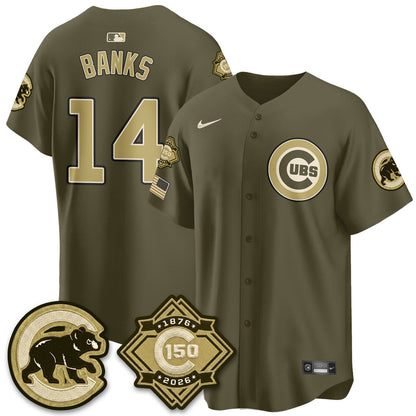 CHC New Era Olive 2026 Armed Forces Day Jersey -Stitched