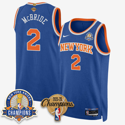 NYK 2026 Basketball Champions Special Edition Vapor Jersey V2- Stitched