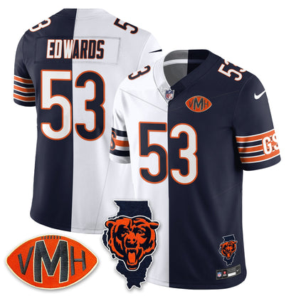 CHI Honor Virginia Halas McCaskey Split Edition - Stitched