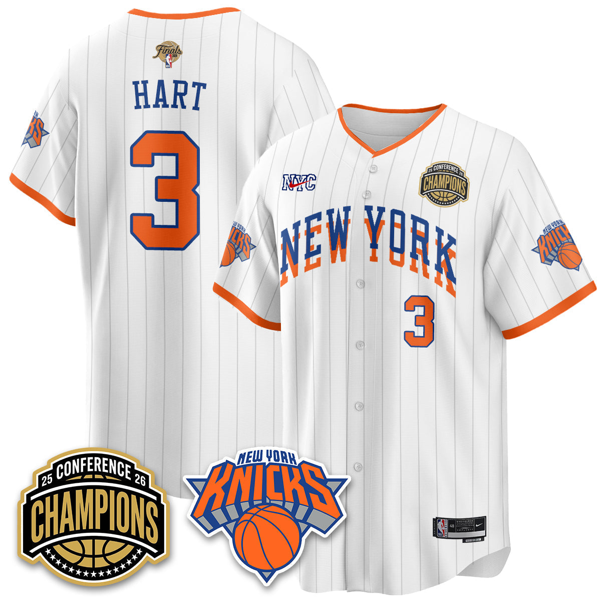 NYK 2026 NBA Finals Vapor City Edition Jersey V2- Stitched