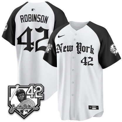NYY 2026 Jackie Robinson Day Gothic Vapor Limited Jersey - Stitched
