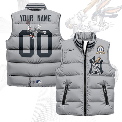 NYY Edition Unisex Custom Puffer Vest - Printed