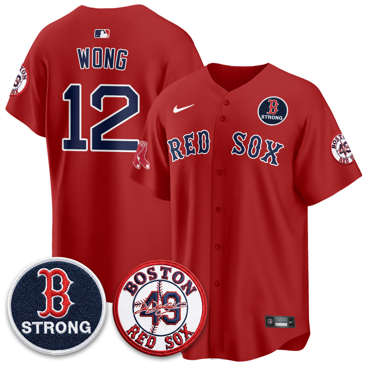 BOS Tim Wakefield Memorial Patch Vaper Premier Limited Jersey - Stitched V2