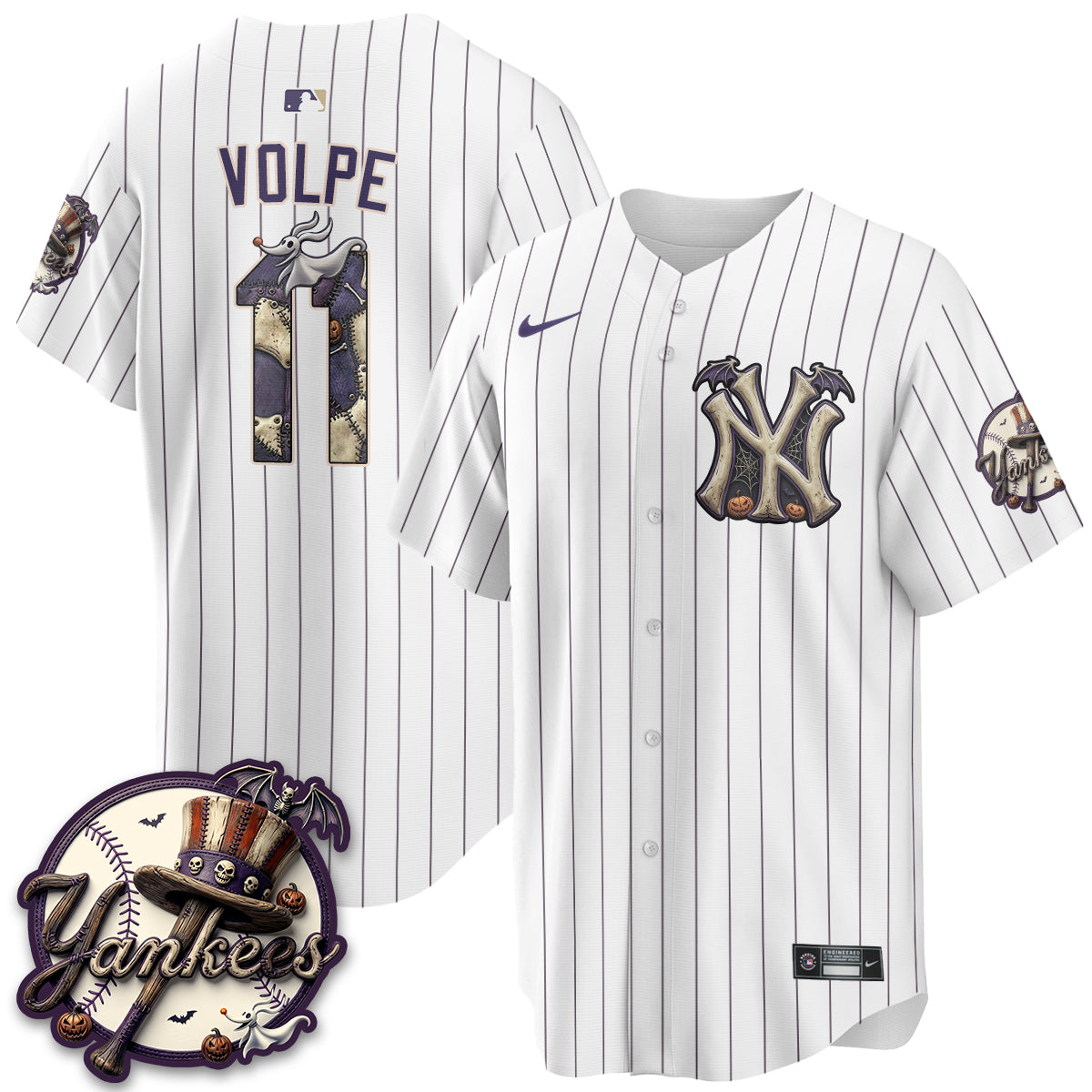 NYY Nightmare Edition Vapor Jersey - Printed