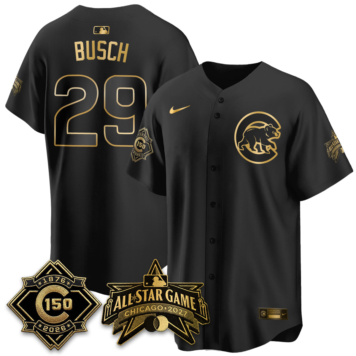 CHC 2027 All Star Game Gold Edition Vapor Jersey - Stitched
