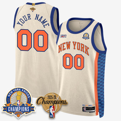 NYK 2026 Basketball Champions Special Edition Vapor Custom Jersey V2- Stitched