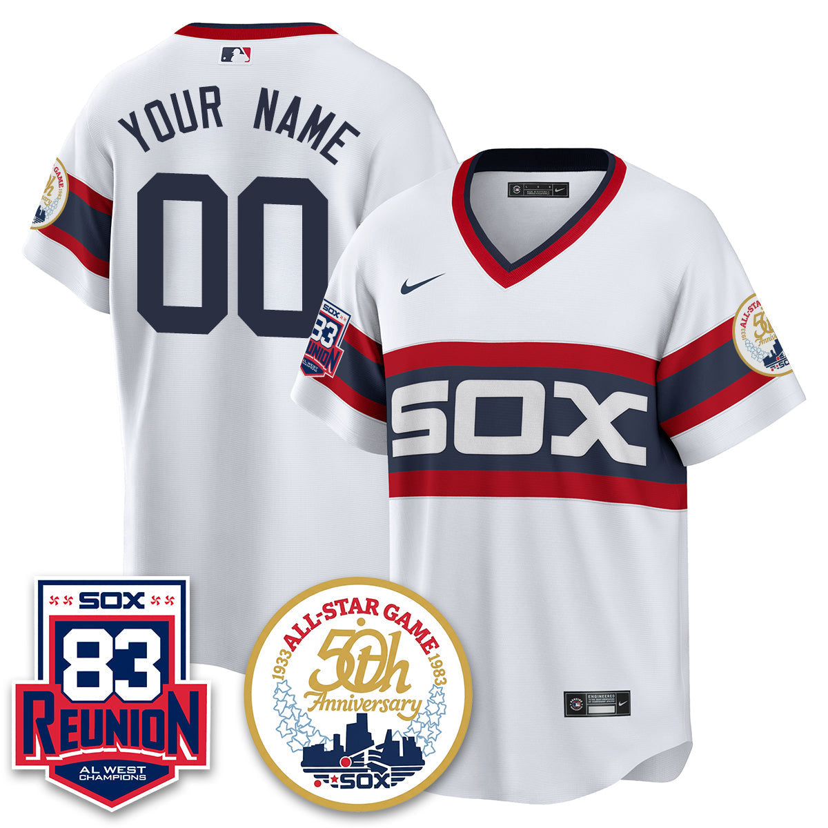 CWS Reunion All West Champions Vapor Custom Jersey - Stitched-NQD