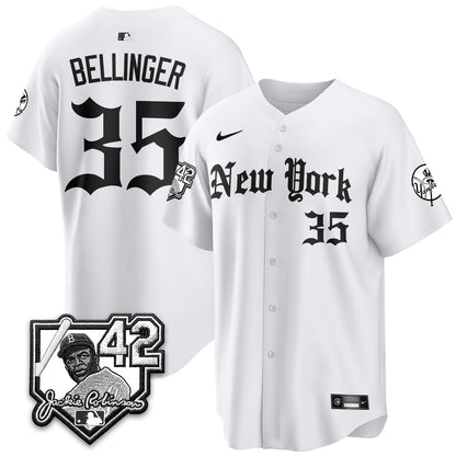 NYY 2026 Jackie Robinson Day Gothic Vapor Limited Jersey - Stitched