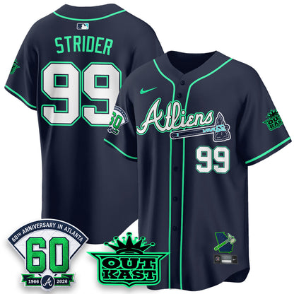 ATL x Atliens Cool Base Galaxy Version Jersey - Stitched