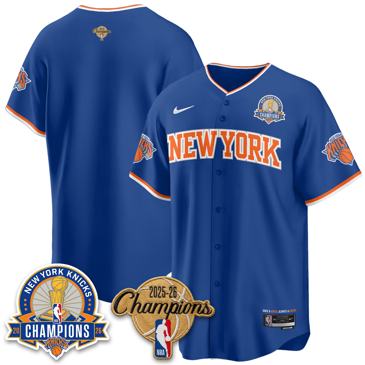 NYK 2026 NBA Champions Special Edition Vapor Jersey V2- Stitched
