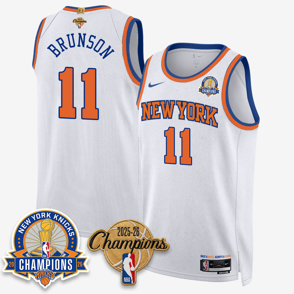 NYK 2026 Basketball Champions Special Edition Vapor Jersey V2- Stitched