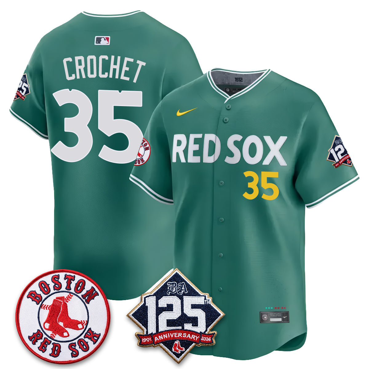 BOS 125th Anniversary Patch Vapor Jersey - Stitched-DTD