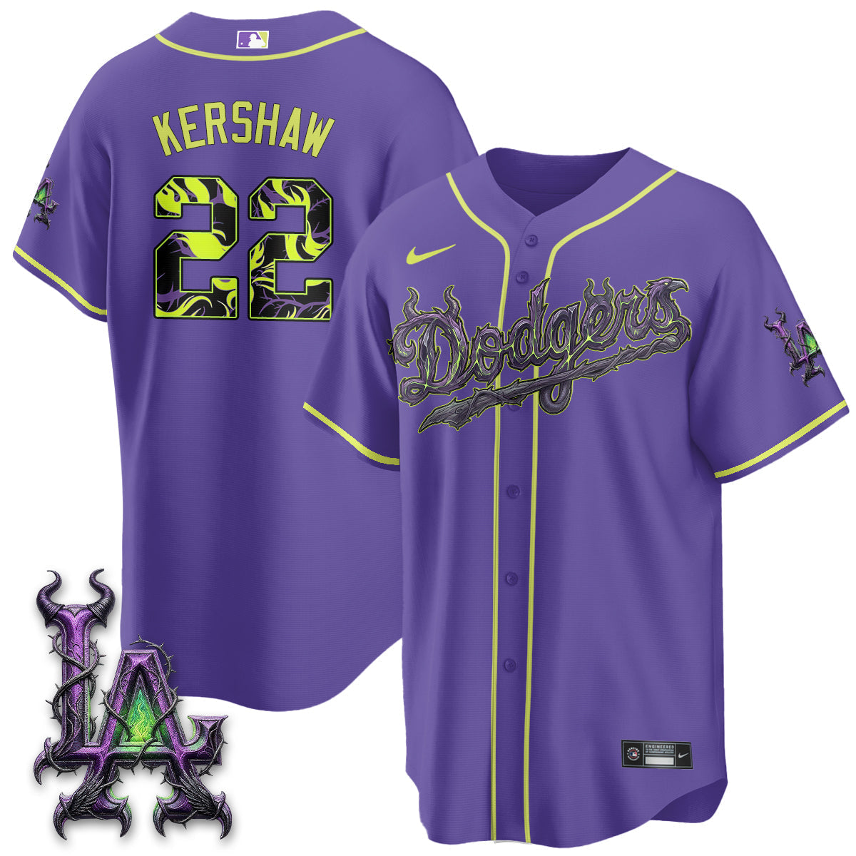 LAD Villains Halloween - Horned Queen Vapor Jersey- Stitched