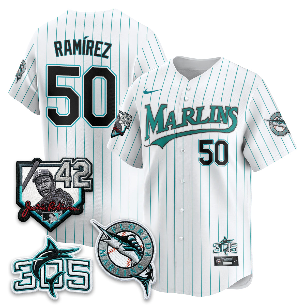 MIA 2026 Throwback Jackie Robinson New Era Vapor Limited Jersey - Stitched