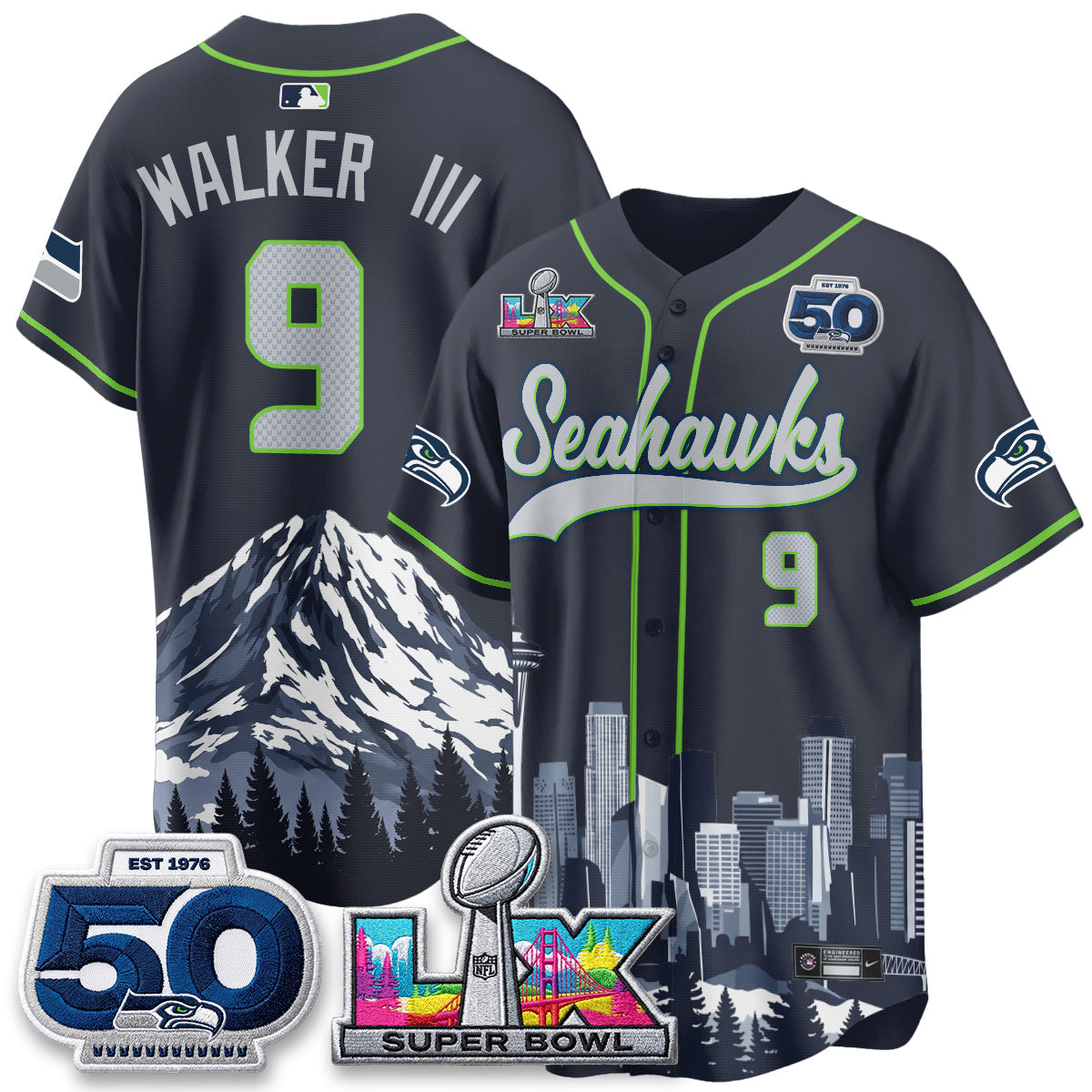 SEA City Edition Vapor Baseball Jersey - Stitch