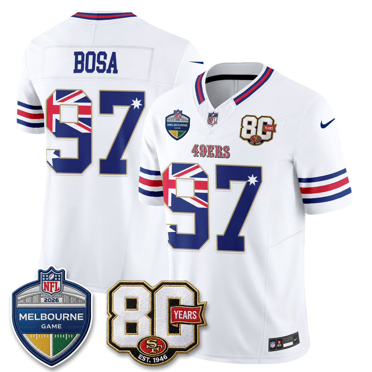 SF Melbourne Game 2026 Vapor Jersey - Stitched