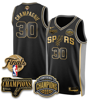 SAS 2026 NBA Western Conference Champions Vapor Special Edition Jersey - Stitched