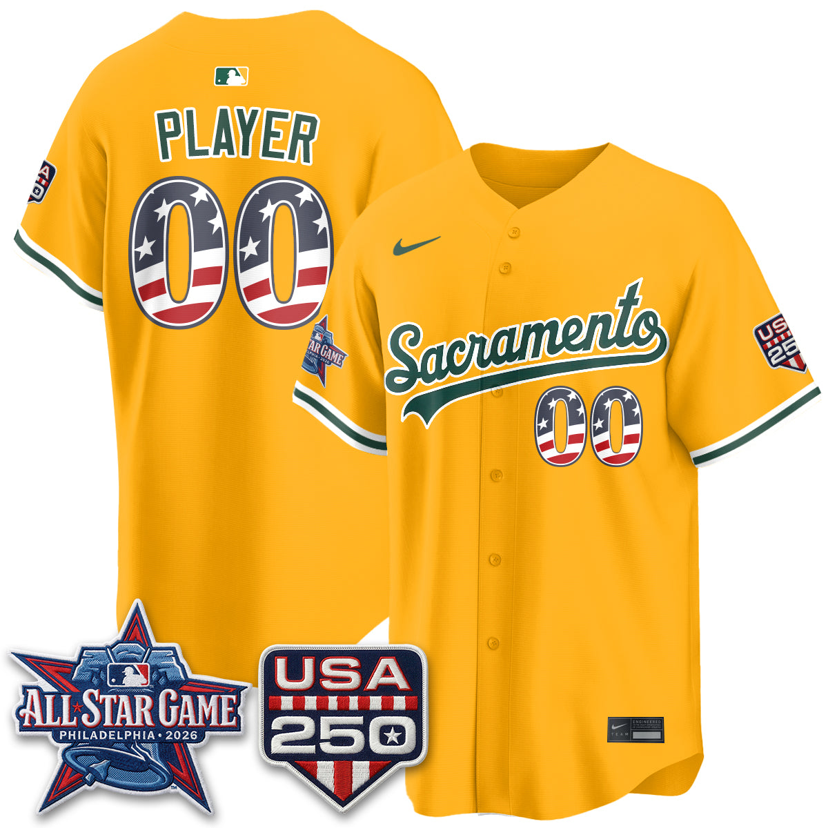 OAK 2026 All Star Edition Vapor Custom Jersey - Stitched