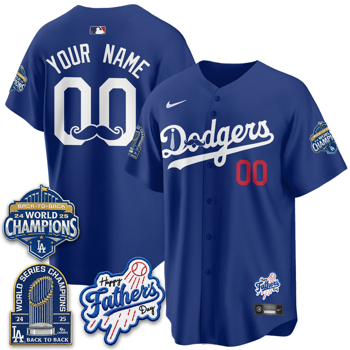 LAD Happy Father's Day 2026 Custom Jersey - Stitched
