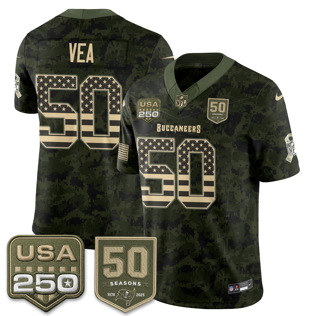TB 2026 Salute to Service Edition Vapor Jersey - Stitched