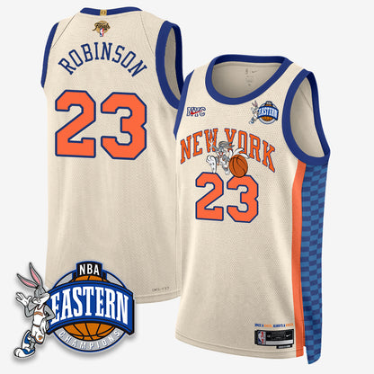 NYK 2026 NBA Finals x Bunny Vapor Jersey - Stitched
