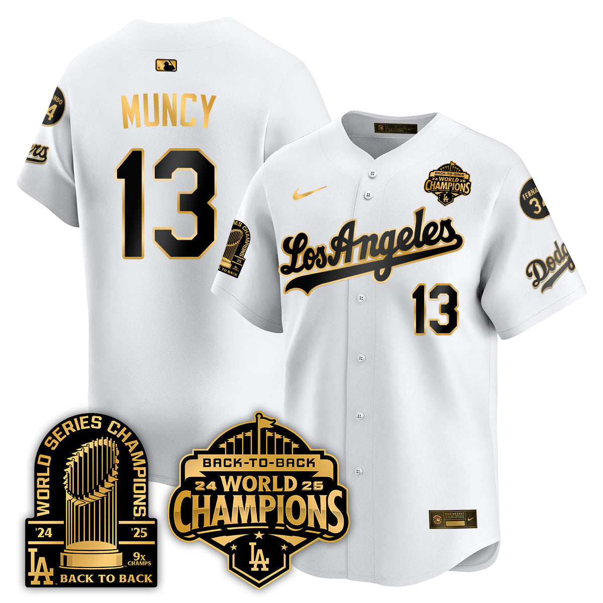 LAD Alternate Vapor Limited Jersey - 9x Champs - Stitched