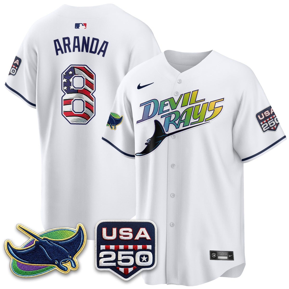 TB Independence Day USA 2026 City Connect Vapor Jersey - Stitched