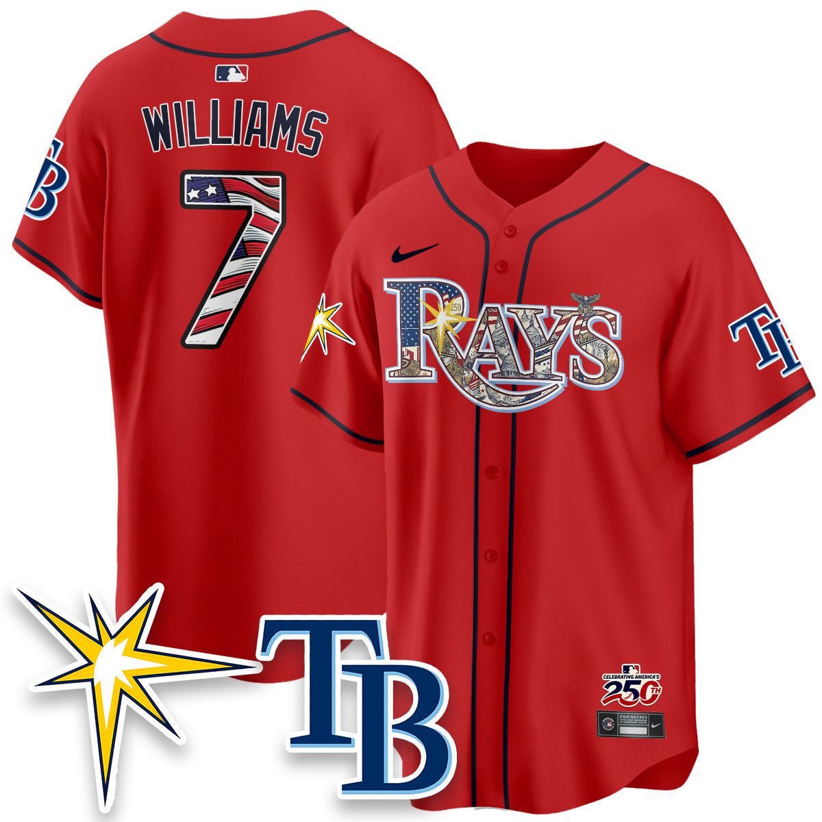 TB Independence Day USA 2026 Vapor Limited Jersey - Stitched