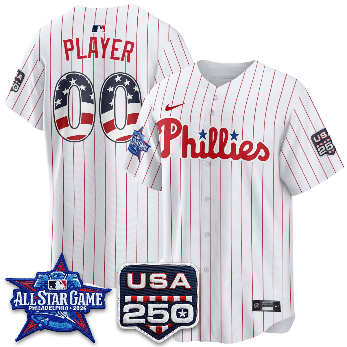 PHI 2026 All Star Edition Vapor Custom Jersey - Stitched