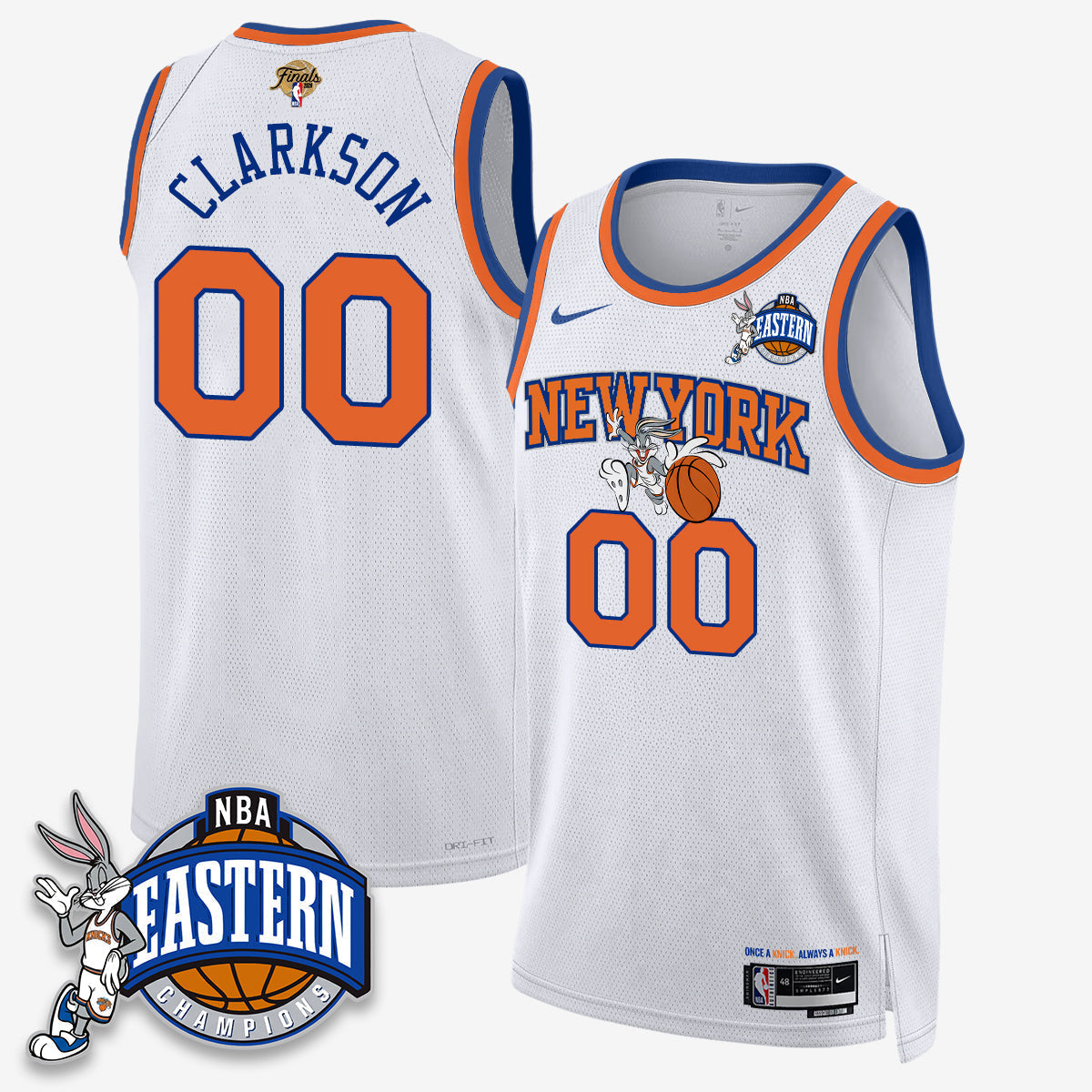 NYK 2026 NBA Finals x Bunny Vapor Jersey - Stitched