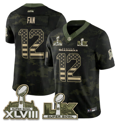 SEA 2026 Salute to Service Edition Vapor Jersey V2- Stitched