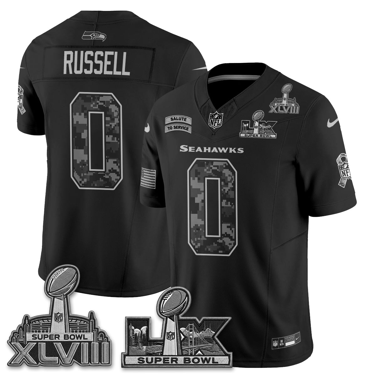 SEA 2026 Salute to Service V2 Vapor Jersey - Stitched