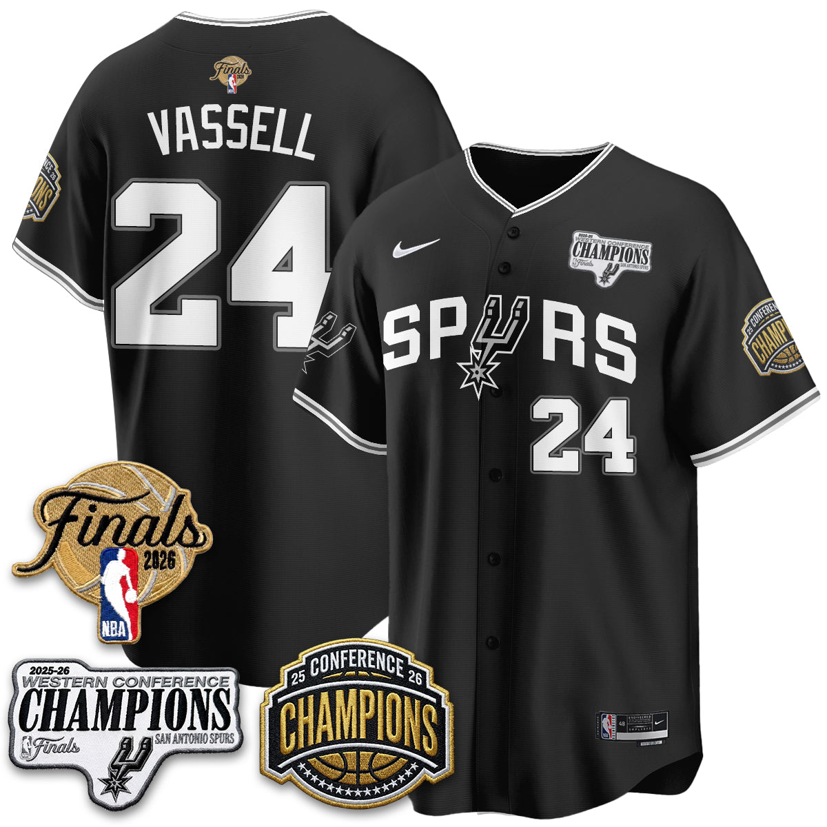 SAS 2026 Basketball Finals Vapor Jersey - Stitched
