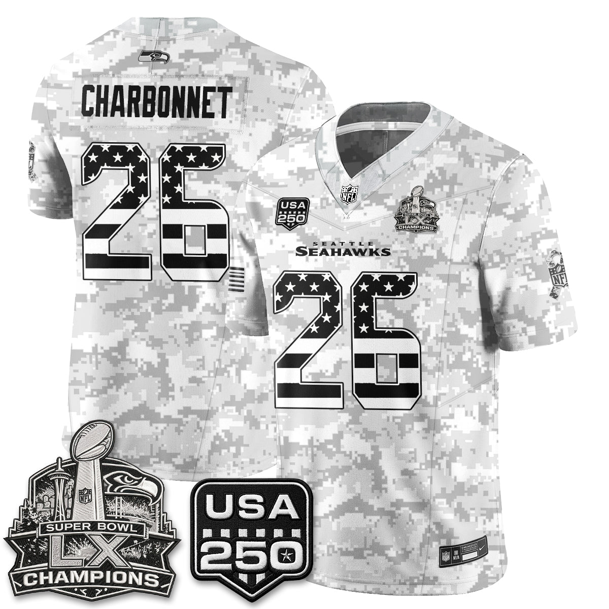 SEA 2026 Salute to Service Edition Vapor Jersey - Stitched