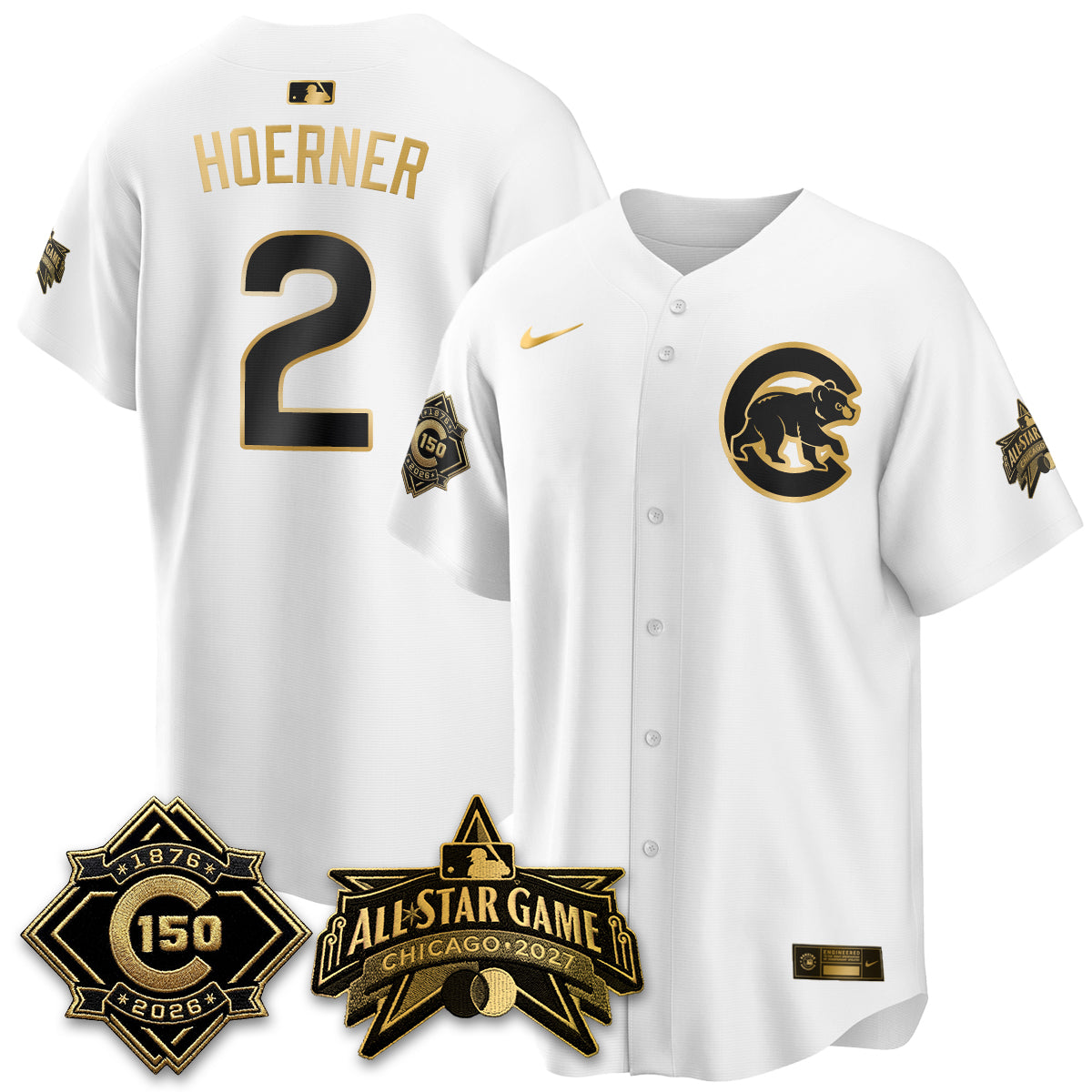 CHC 2027 All Star Game Gold Edition Vapor Jersey - Stitched