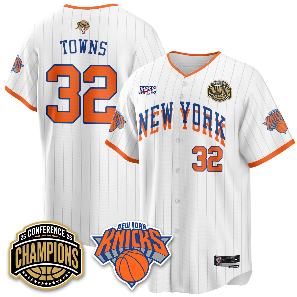 NYK 2026 NBA Finals Vapor City Edition Jersey V2- Stitched