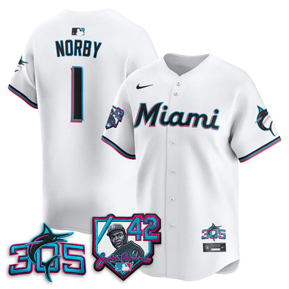 MIA 2026 Jackie Robinson New Era Vapor Limited Jersey - Stitched