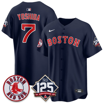 BOS 125th Anniversary Patch Vapor Jersey - Stitched-DTD