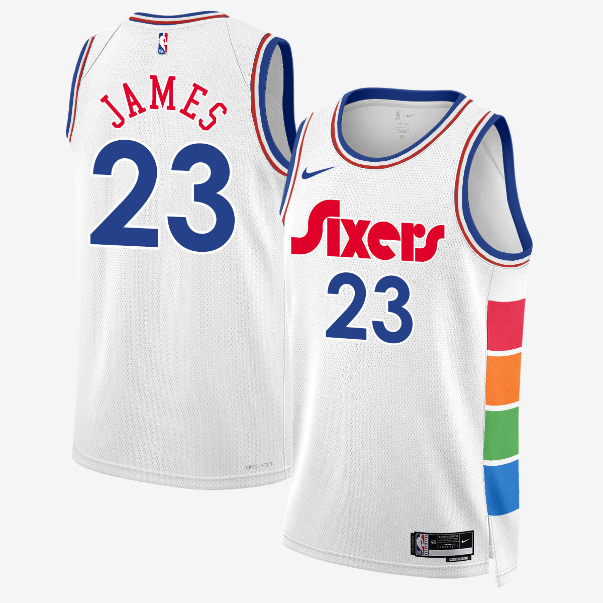 PHI LeBron James #23 Vapor Jersey - Stitched