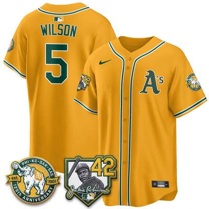 OAK 2026 Jackie Robinson Day - Celebrating 125 Years Limited Vapor Jersey - Stitched