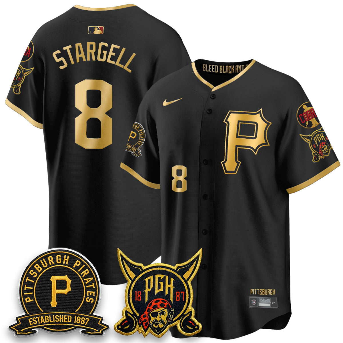 PIT Vapor Limited Jersey - Cobra & Est 1887 Patch - Stitched