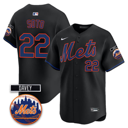NYM 2026 Davey Johnson Memorial Vapor Limited Jersey - Stitched